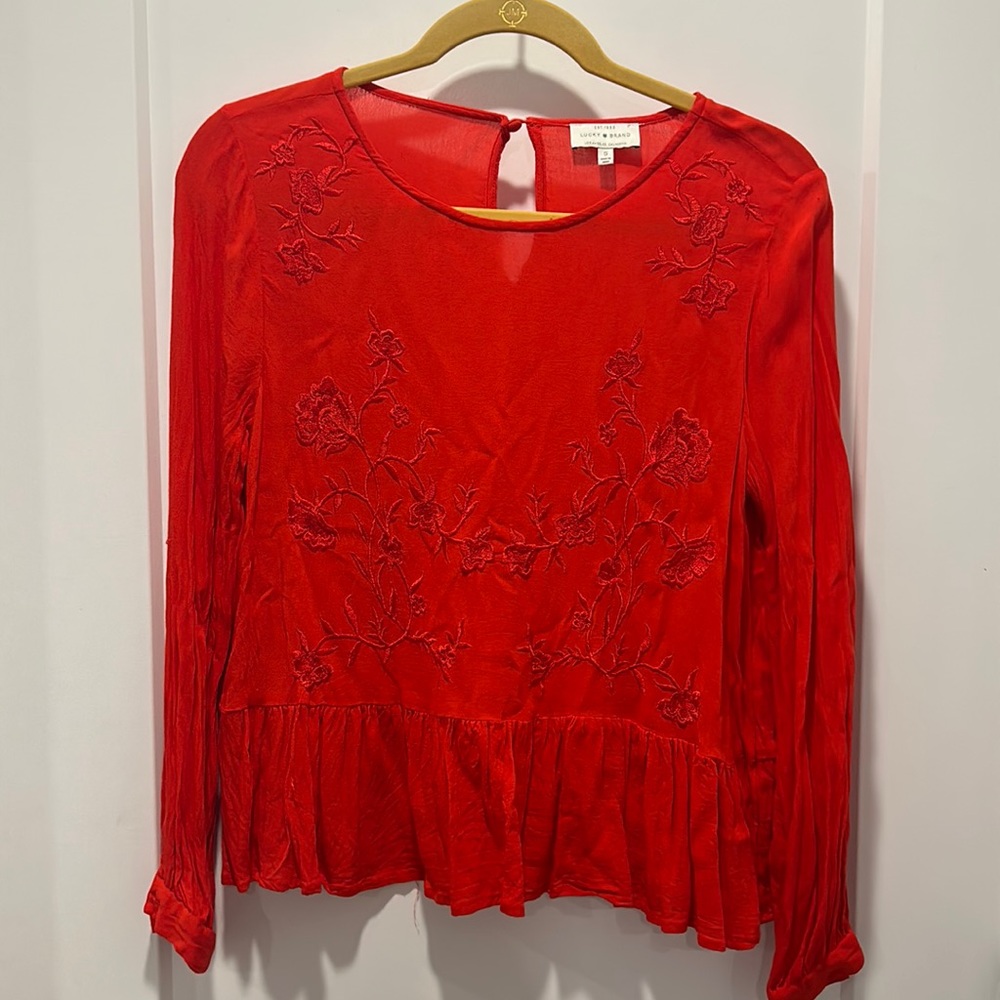 Lucky Brand Embroidered Blouse